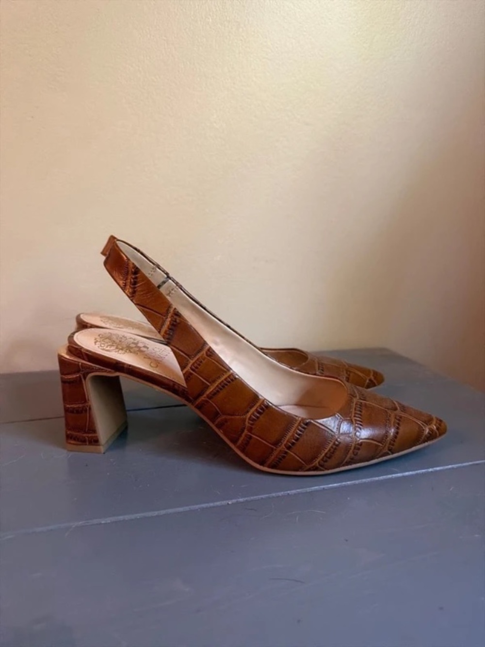 Tan Vince Camuto Pumps